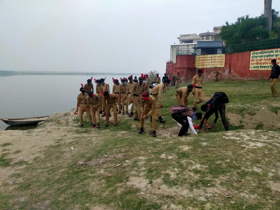 Ganga River Bank Cleaning